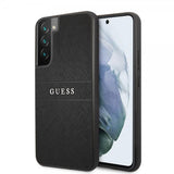 Guess Samsung Galaxy S22 Plus Deksel Saffiano Metal Logo Svart