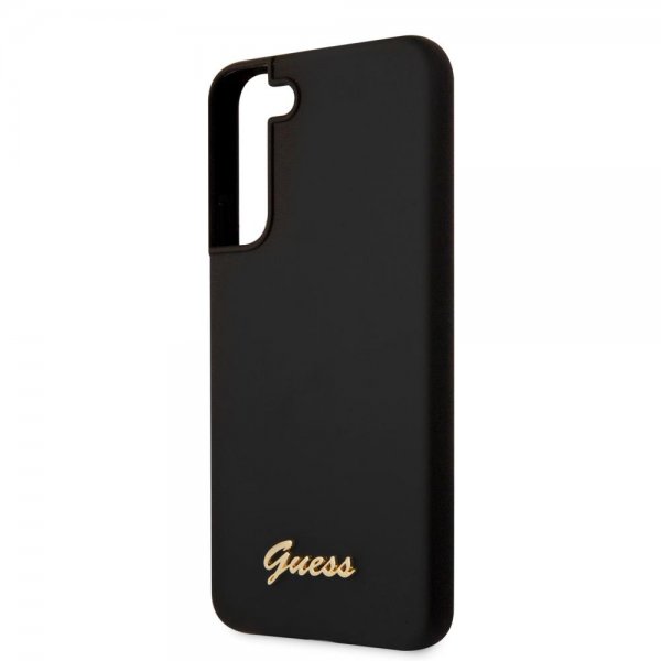 Guess Samsung Galaxy S22 Deksel Script Metal Logo Svart