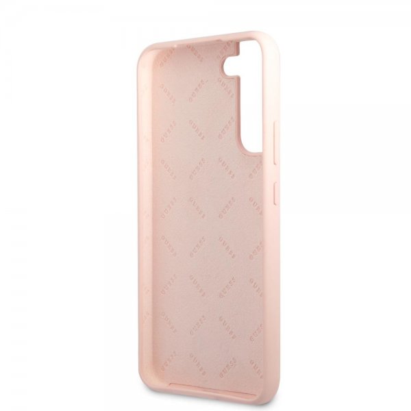 Guess Samsung Galaxy S22 Deksel Script Metal Logo Pale Pink