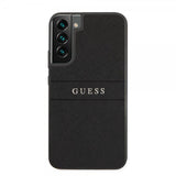 Guess Samsung Galaxy S22 Deksel Saffiano Metal Logo Svart