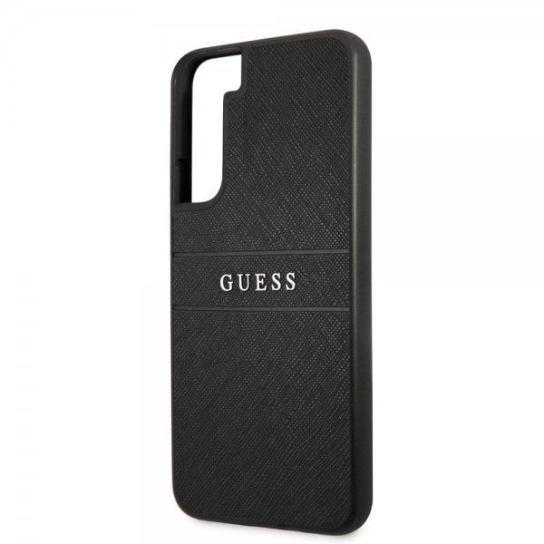 Guess Samsung Galaxy S22 Deksel Saffiano Metal Logo Svart