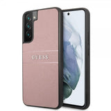 Guess Samsung Galaxy S22 Deksel Saffiano Metal Logo Rosa