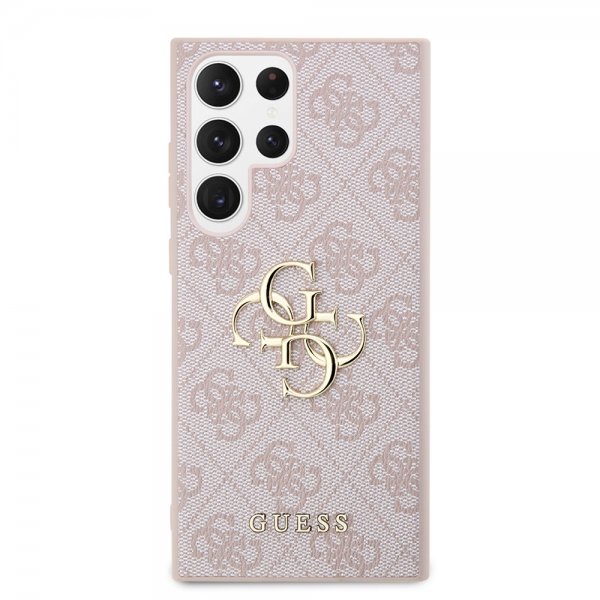 Guess Samsung Galaxy S23 Ultra Deksel 4G Logo Rosa