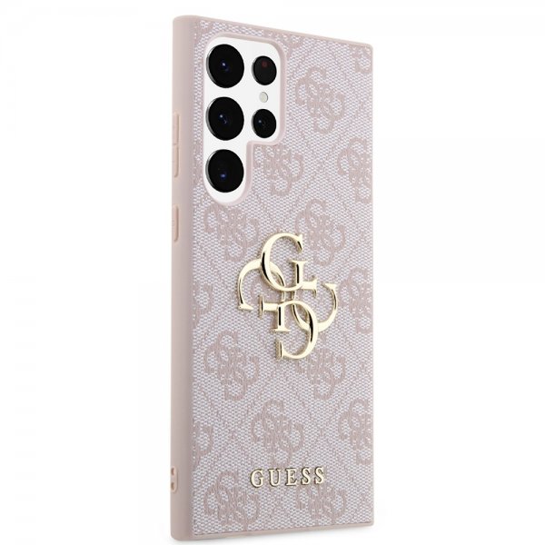 Guess Samsung Galaxy S23 Ultra Deksel 4G Logo Rosa