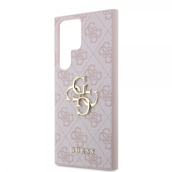 Guess Samsung Galaxy S23 Ultra Deksel 4G Logo Rosa