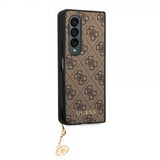 Guess Samsung Galaxy Z Fold 4 Deksel 4G Charms Brun