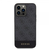 Guess iPhone 15 Pro Max Deksel Bottom Stripe MagSafe Svart