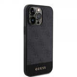 Guess iPhone 15 Pro Max Deksel Bottom Stripe MagSafe Svart