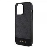 Guess iPhone 15 Pro Max Deksel Bottom Stripe MagSafe Svart