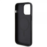 Guess iPhone 15 Pro Max Deksel Bottom Stripe MagSafe Svart