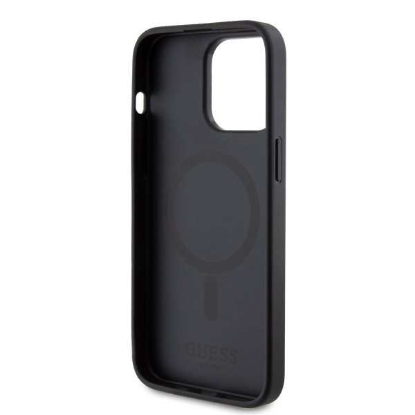 Guess iPhone 15 Pro Max Deksel G Cube MagSafe Svart