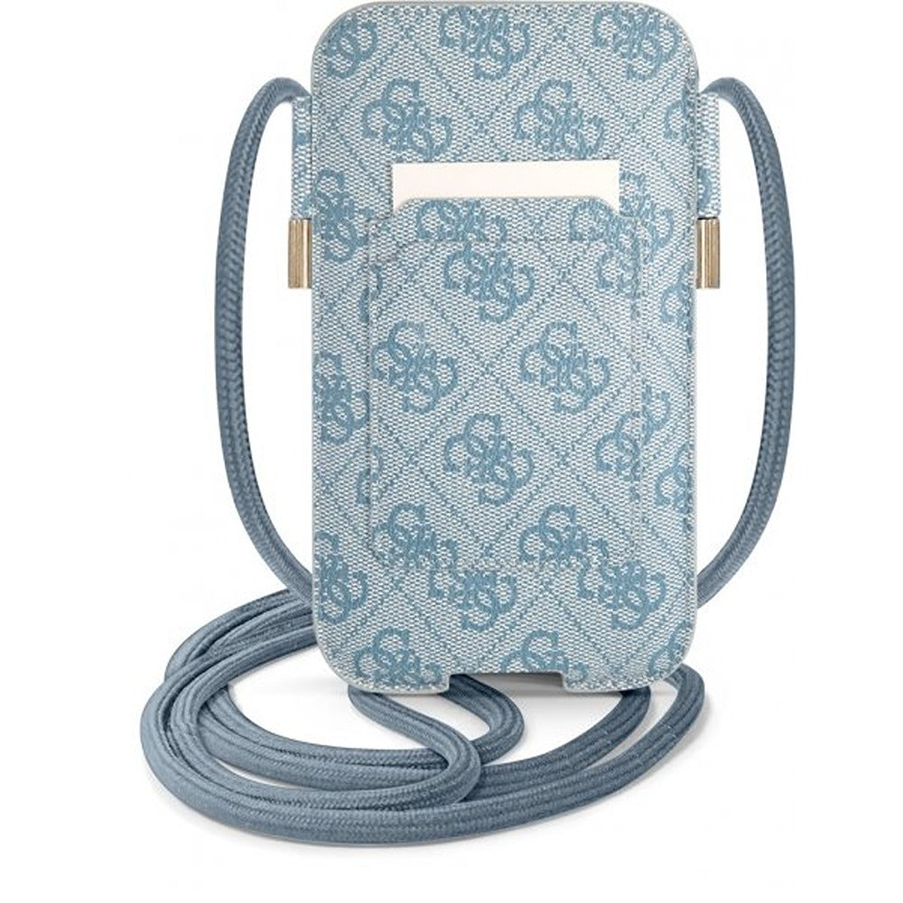 Guess Pouch 4G Logo Medium Blå