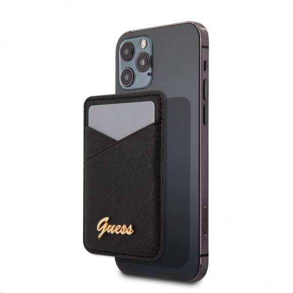 Guess Kortholder MagSafe Metal Logo Svart