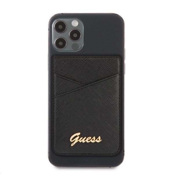 Guess Kortholder MagSafe Metal Logo Svart