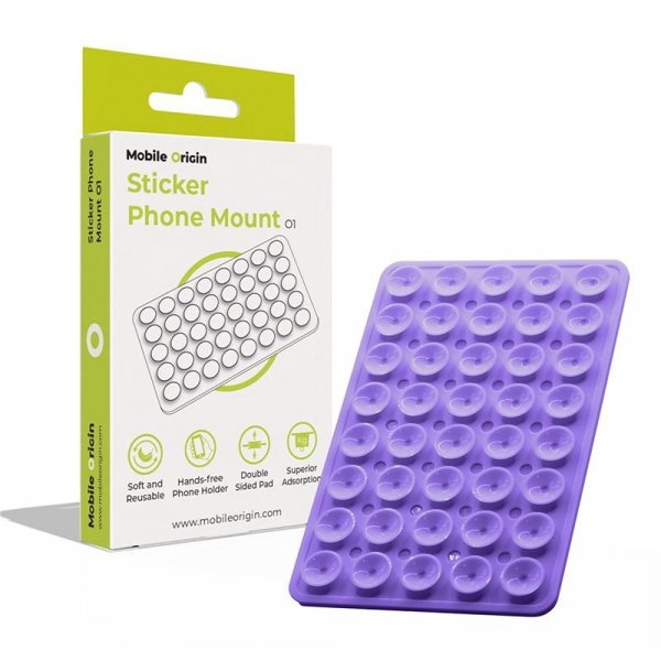 Mobile Origin Holder Sticker Phone Mount Lilla