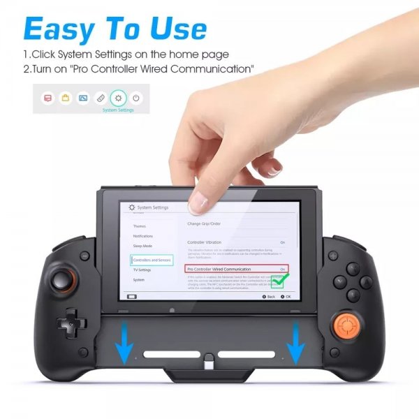 Dobe Håndholdt spillkontroller med etui for Nintendo Switch