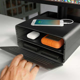 Twelve South HiRise Pro Displayhylla Svart/Brunt Trä