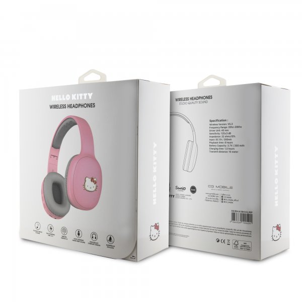 Hello Kitty Hodetelefoner Bluetooth Bicolor Rosa