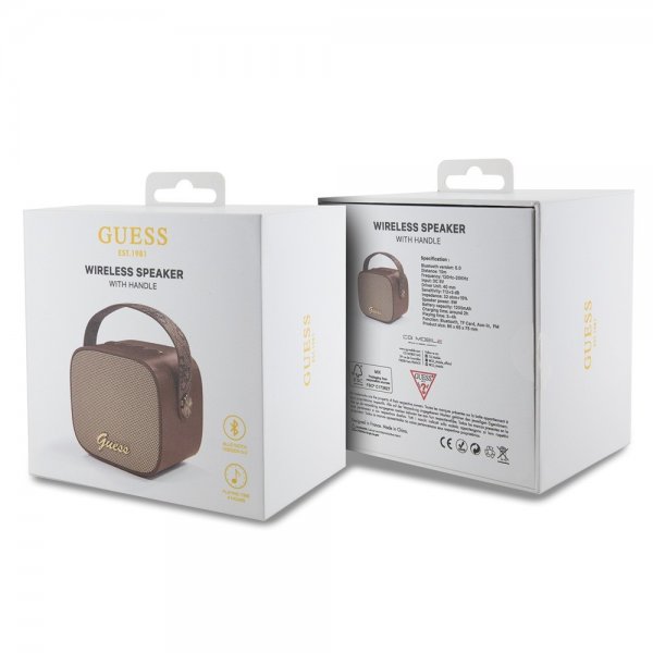 Guess Høyttaler Mini Bluetooth Speaker Brun