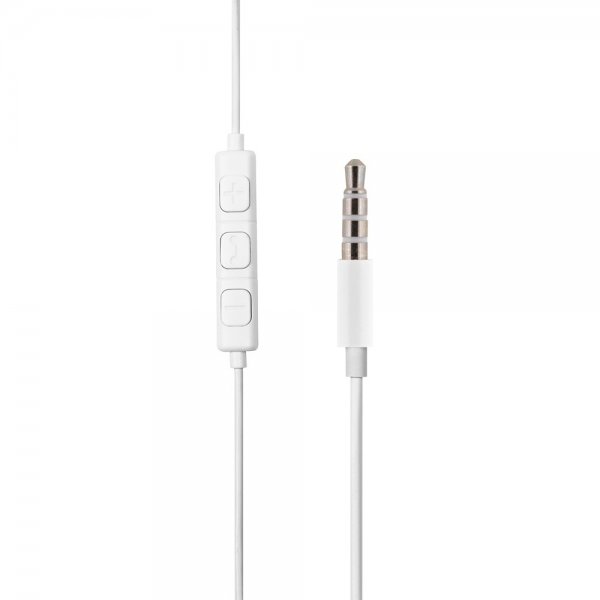 Streetz Hodetelefoner E100 Semi-In-Ear Earbuds 3.5mm Hvit