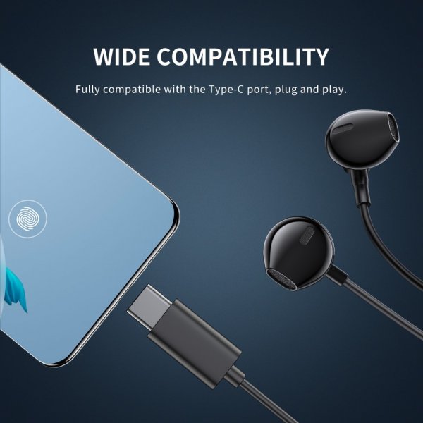 Joyroom Hodetelefoner JR-EC03 USB-C Sølv