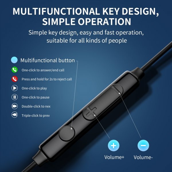 Joyroom Hodetelefoner JR-EC04 USB-C Svart