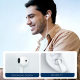 Joyroom Hodetelefoner JR-EW04 Wired Earphones 3.5mm Hvit