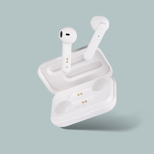 Streetz Hodetelefoner T110 Wireless Earbuds Semi-In-Ear Hvit