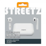 Streetz Hodetelefoner T110 Wireless Earbuds Semi-In-Ear Hvit
