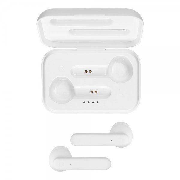 Streetz Hodetelefoner T110 Wireless Earbuds Semi-In-Ear Hvit