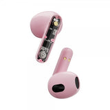 Streetz Hodetelefoner T150 Transparent True Wireless Earbuds Rosa