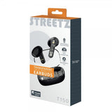 Streetz Hodetelefoner T150 Transparent True Wireless Earbuds Svart