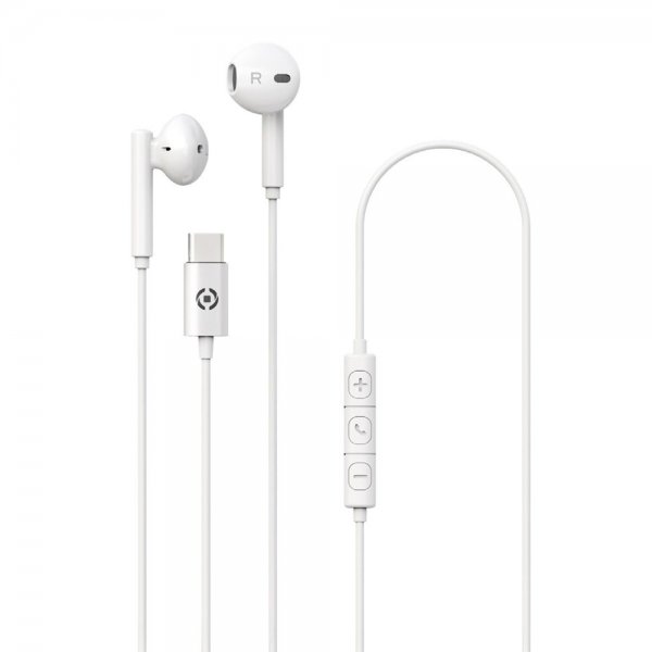 Celly Hodetelefoner UP1100 USB-C Hvit