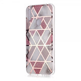 Huawei Y6 2019 Deksel Marmor Hvit Rosa
