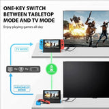 Hub til Nintendo Switch Switch/Switch OLED HDMI med Ethernet USB