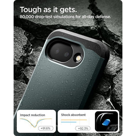 Spigen Google Pixel 10a Deksel Tough Armor MagFit Abyss Green