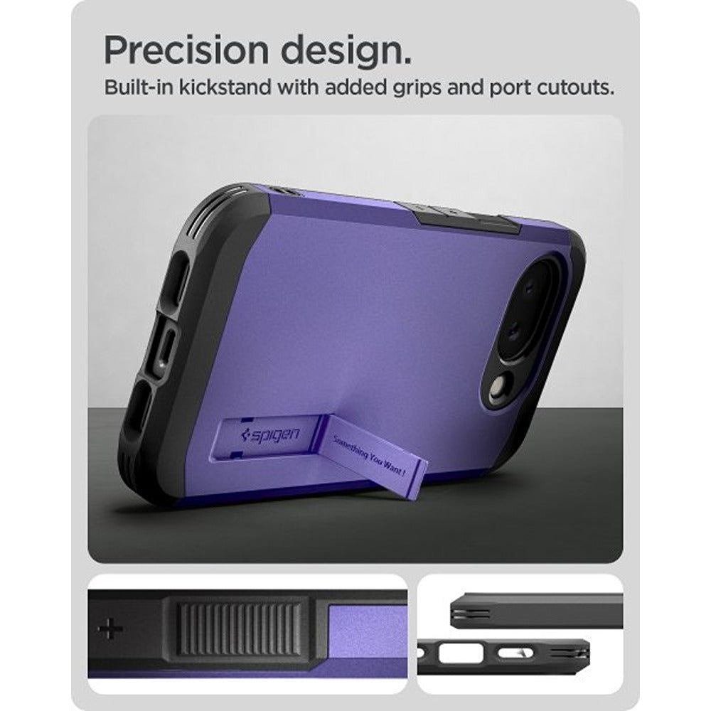 Spigen Google Pixel 10a Deksel Tough Armor MagFit Ash Violet