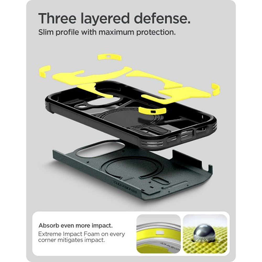 Spigen Google Pixel 10a Deksel Tough Armor MagFit Abyss Green