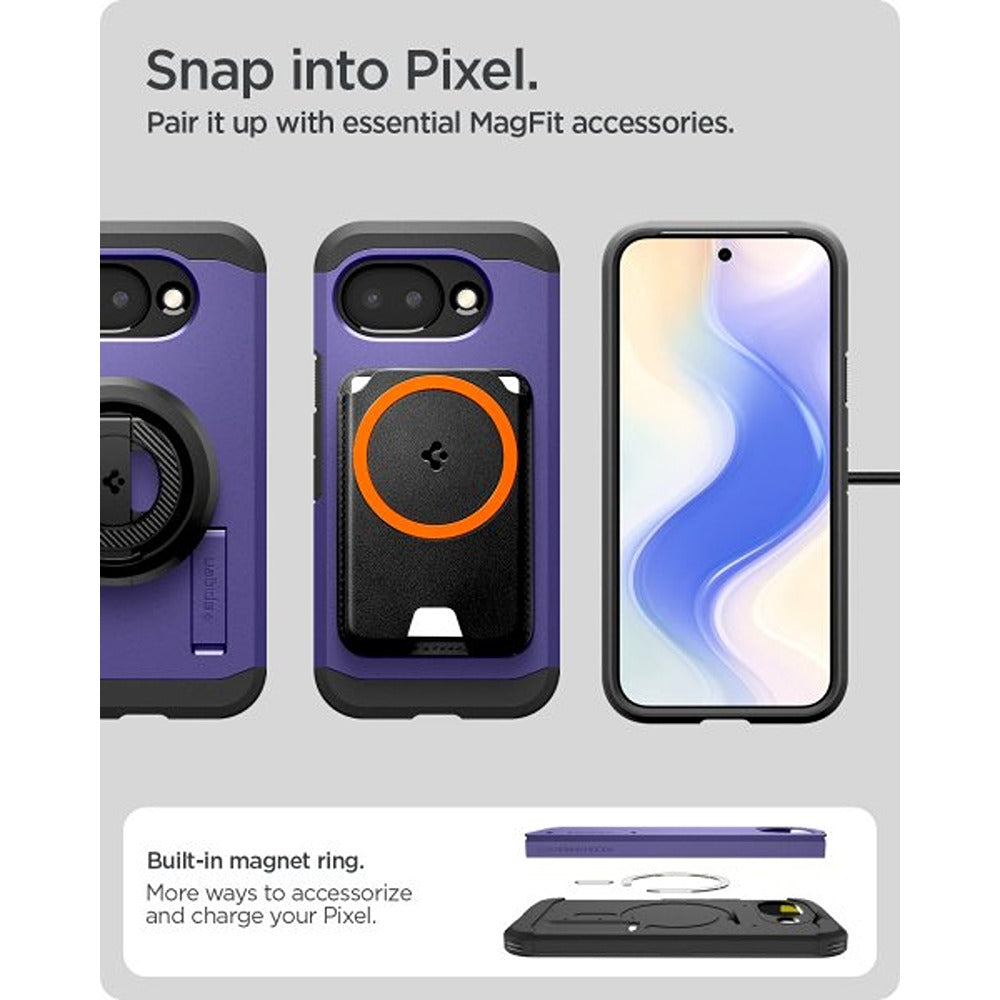 Spigen Google Pixel 10a Deksel Tough Armor MagFit Ash Violet