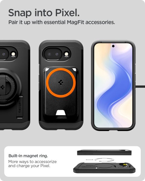 Spigen Google Pixel 10a Deksel Tough Armor MagFit Svart