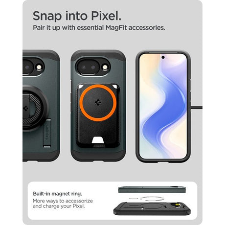 Spigen Google Pixel 10a Deksel Tough Armor MagFit Abyss Green