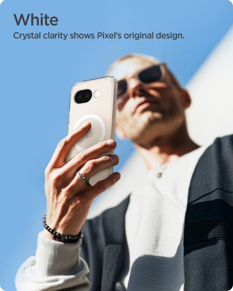 Spigen Google Pixel 10a Deksel Ultra Hybrid MagFit Clear White