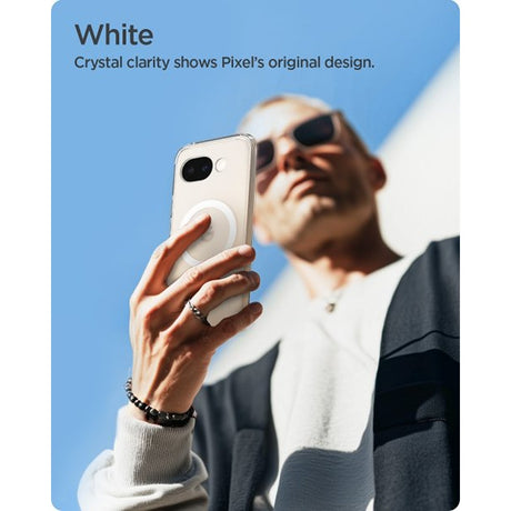 Spigen Google Pixel 10a Deksel Ultra Hybrid MagFit Clear White
