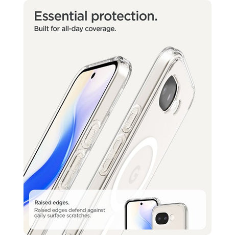 Spigen Google Pixel 10a Deksel Ultra Hybrid MagFit Clear White