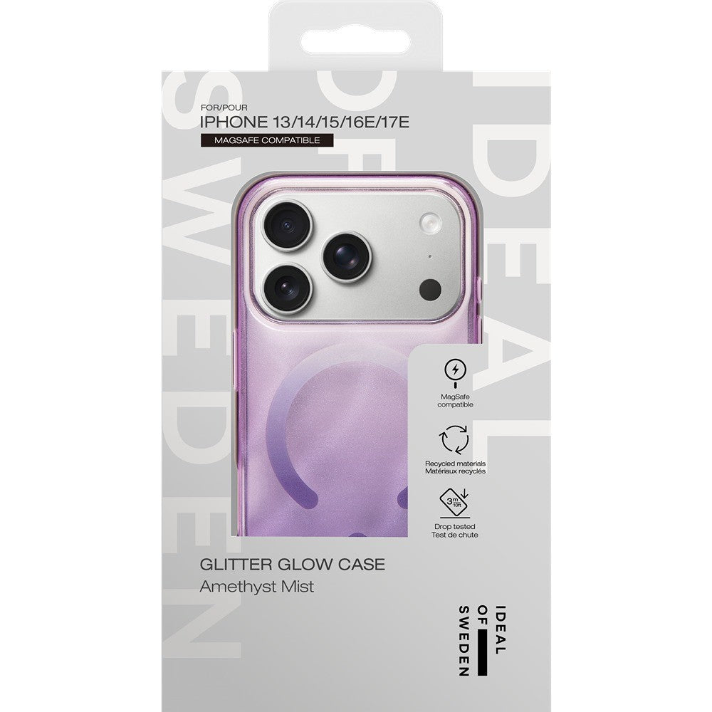 Ideal of Sweden iPhone 13/14/15/16e/17e Klar deksel med MagSafe Amethyst Mist