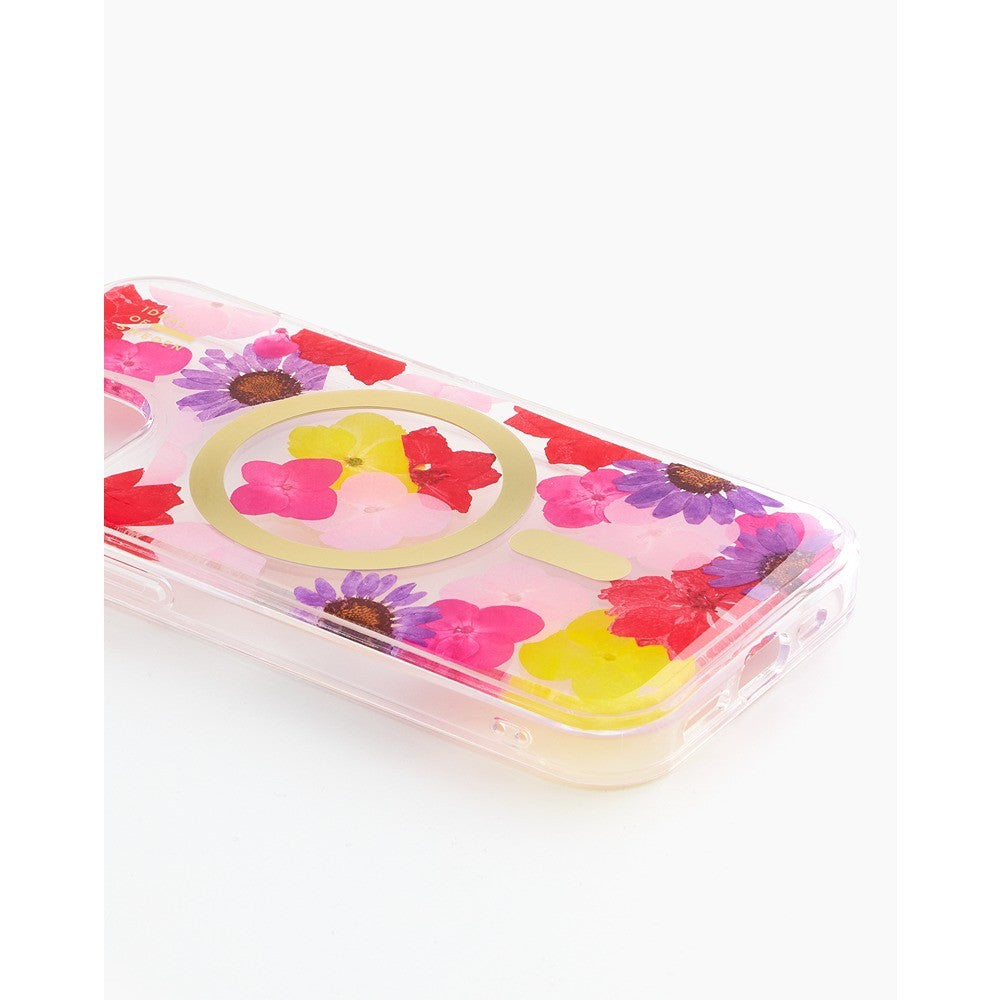 Ideal of Sweden iPhone 13/14/15/16e/17e Deksel Clear Case MagSafe Tropical Floral