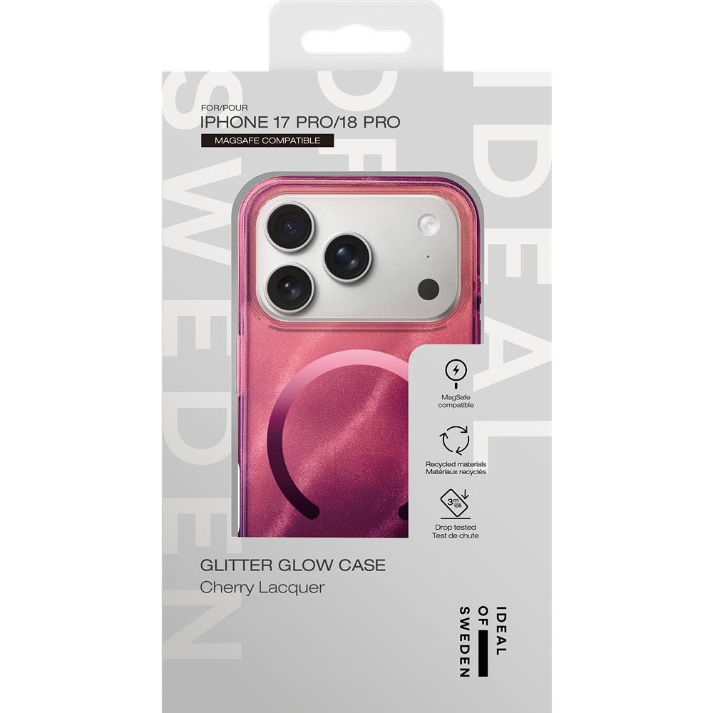 Ideal of Sweden iPhone 17 Pro/iPhone 18 Pro Deksel Klar Case MagSafe Cherry Lacquer