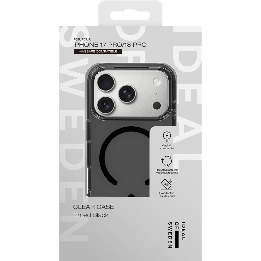 Ideal of Sweden iPhone 17 Pro/iPhone 18 Pro Deksel Clear Case MagSafe Tinted Black