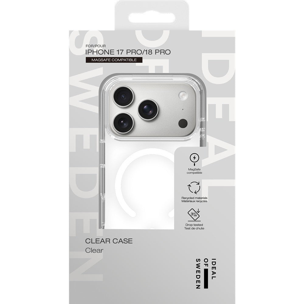 Ideal of Sweden iPhone 17 Pro/iPhone 18 Pro Deksel Clear Case MagSafe Klar