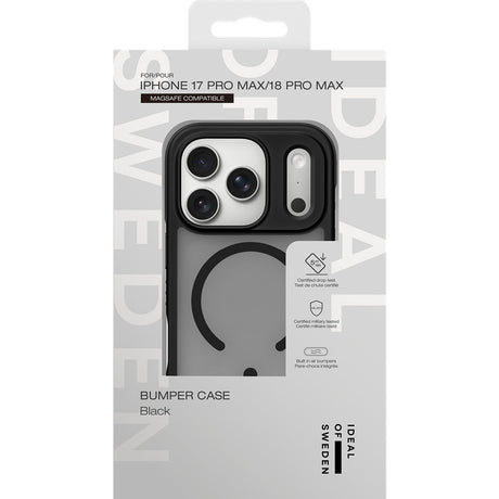Ideal of Sweden iPhone 17 Pro Max/iPhone 18 Pro Max Deksel Bumper Case MagSafe Svart